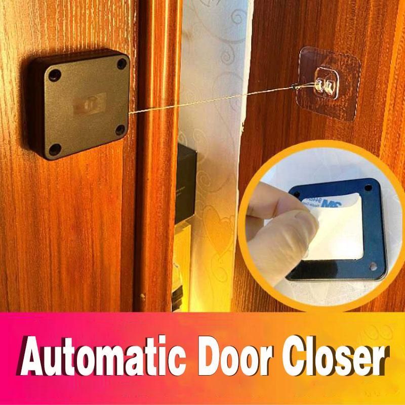 Automatic Door Closer Punch-Free Soft Close Door Closers For Sliding Door Glass Door 500g-1000g Tension Closing Device - NOMAN STORE LLC