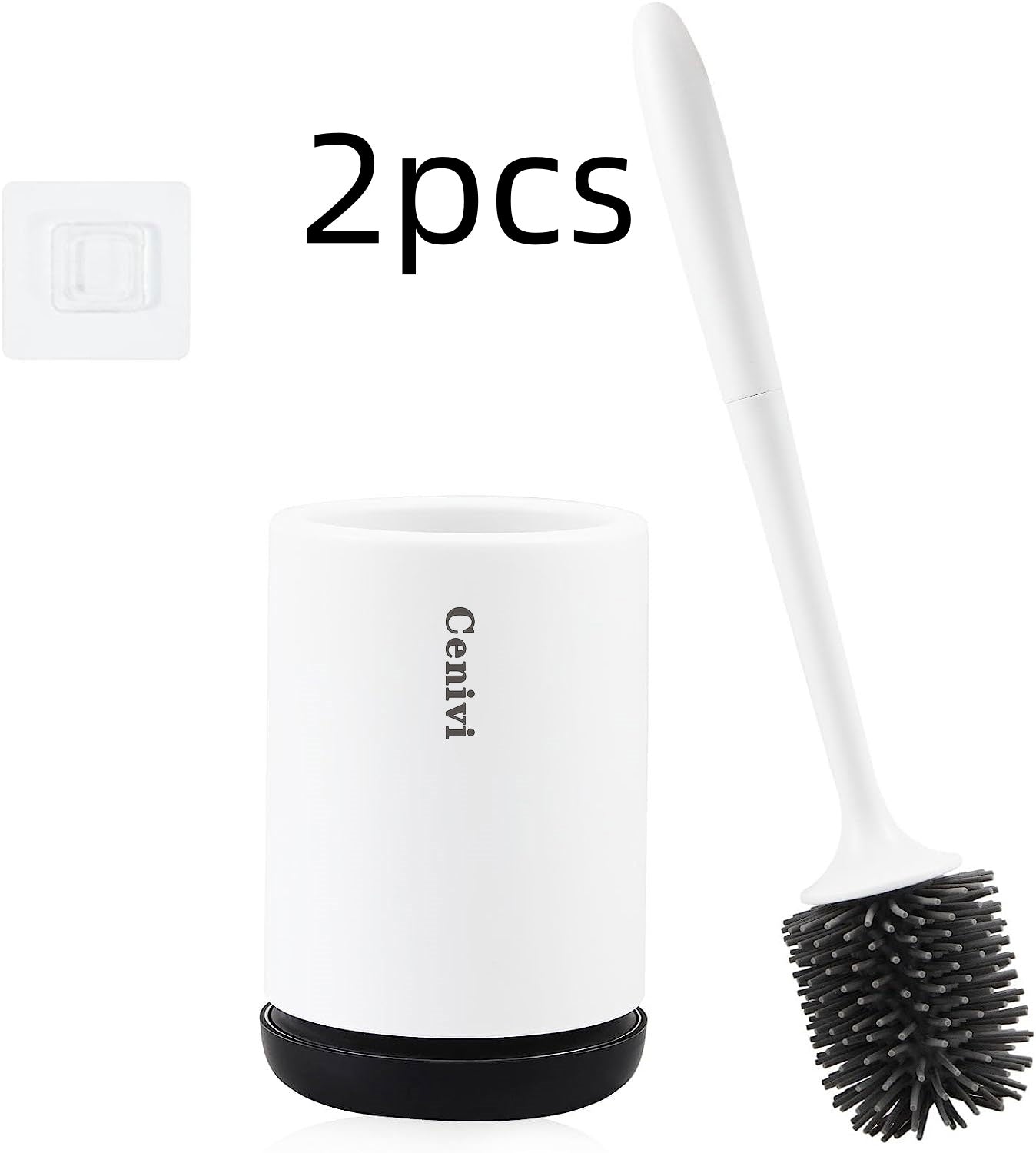 Non-stick Hair Soft Plastic Brush Head Toilet - NOMAN STORE LLC
