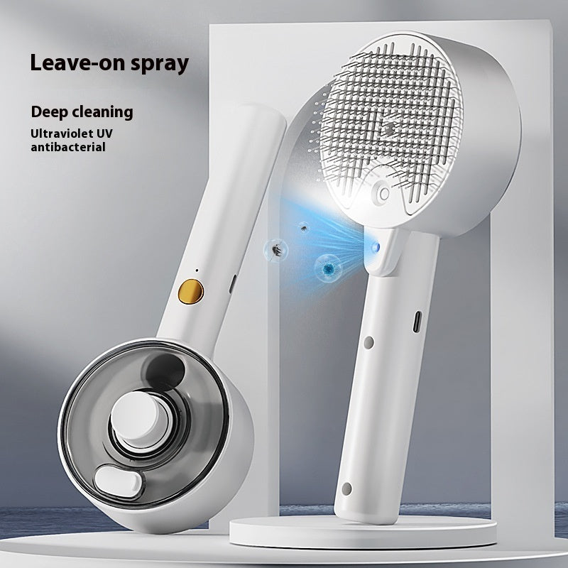 Animal Hair Remover Brush Dog And Cat Steam Brush Pet Self Cleaning Dog Brush Grooming Removes Cat Hairs Cat Dog Accessories Pet Products - NOMAN STORE LLC