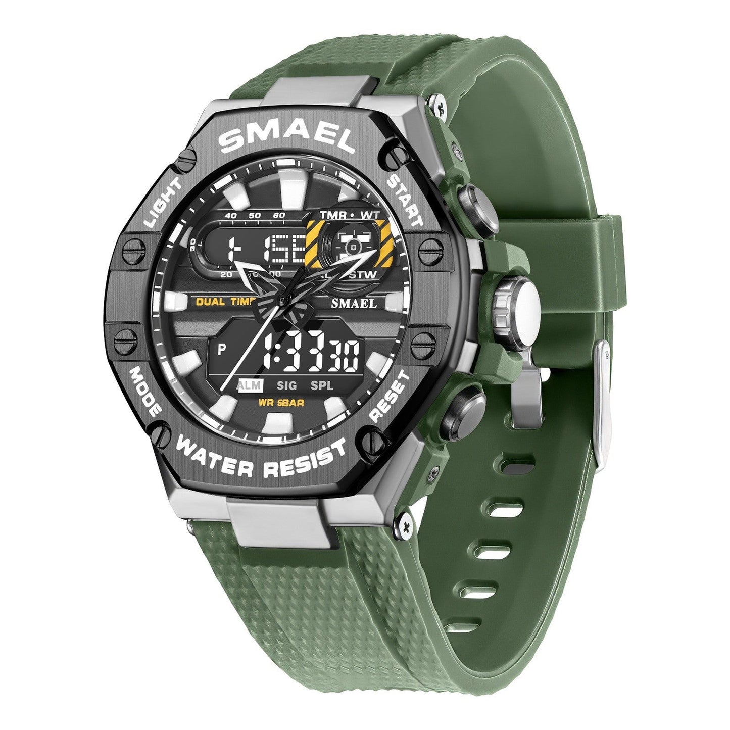 Digital Alloy Electronic Watch Men - NOMAN STORE LLC