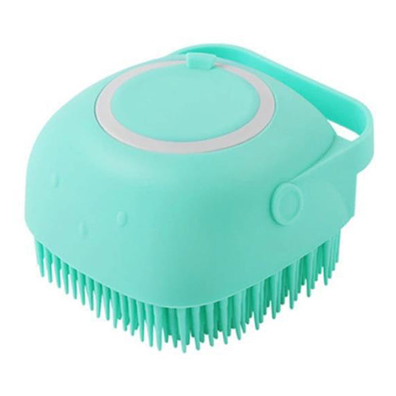 Silicone Dog Bath Massage Gloves Brush Pet Cat Bathroom Cleaning Tool Comb Brush For Dog Can Pour Shampoo Dog Grooming Supplies - NOMAN STORE LLC