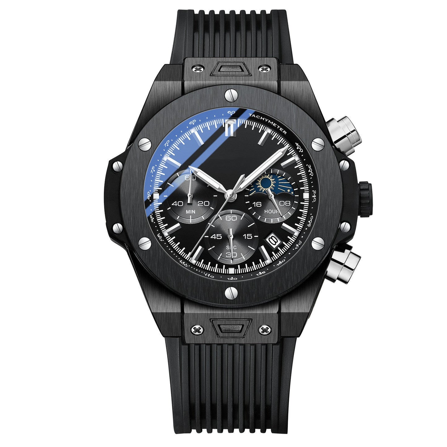 Men's Silicone Strap Quartz Watch - NOMAN STORE LLC