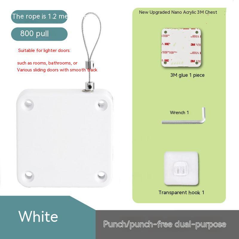 Automatic Door Closer Punch-Free Soft Close Door Closers For Sliding Door Glass Door 500g-1000g Tension Closing Device - NOMAN STORE LLC