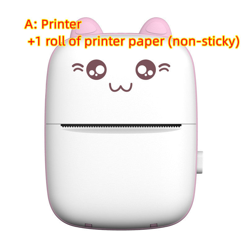 Mini Printer Portable Mini Bluetooth WiFi New Wrong Printer Mobile Phone Photo Title Note Hot Print Pocket Student Error Label Printer - NOMAN STORE LLC