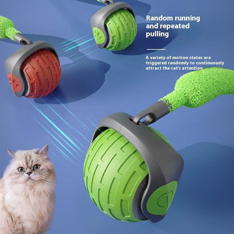 New Interactive Cat Toys Ball Auto Electric Rolling Ball Toys For Cat Kitty Pets Smart Automatic Teaser USB Rechargeable Cat Toy Pet Products - NOMAN STORE LLC
