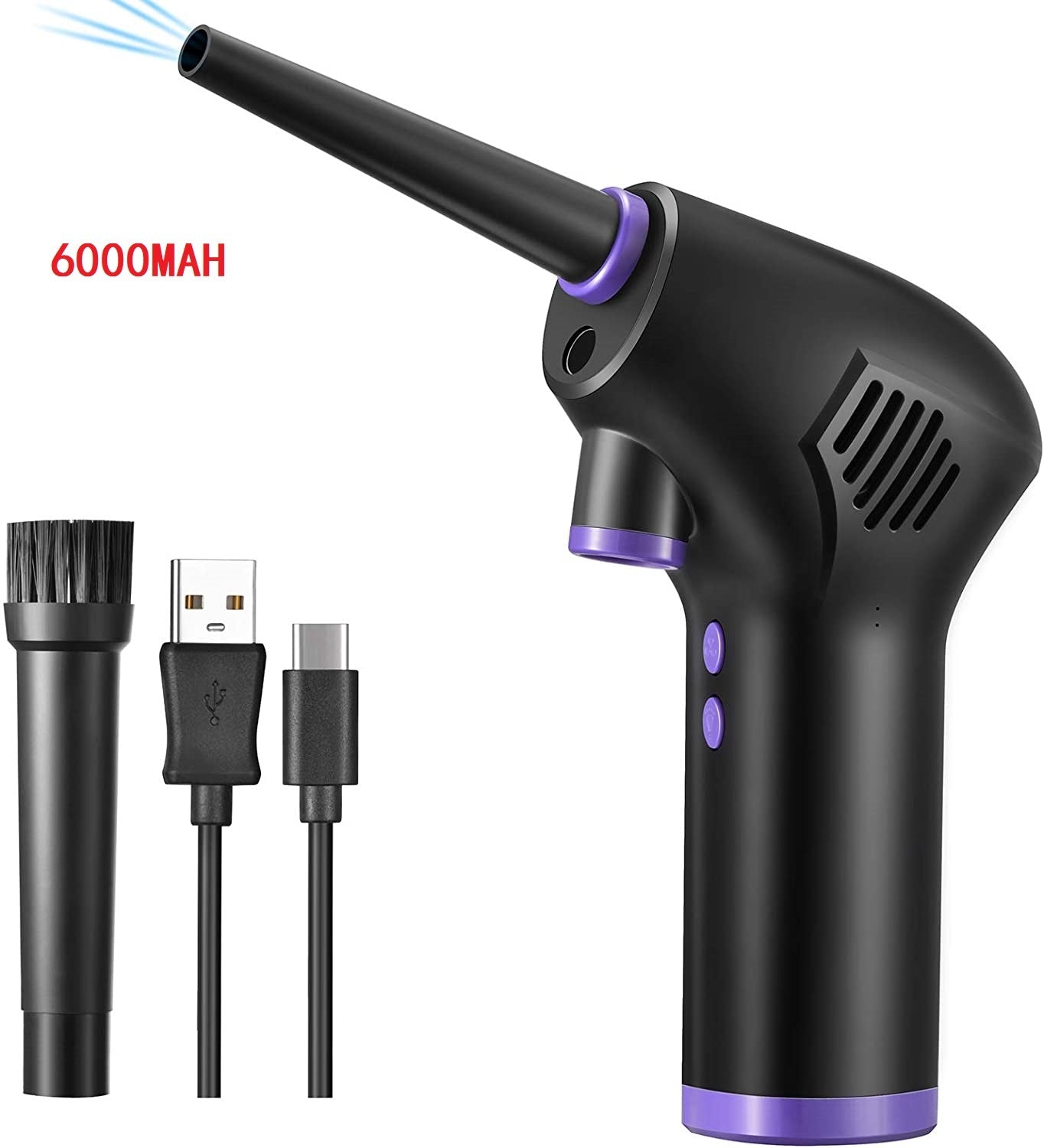 Air Duster Compressed Air Blower Electric Air Duster for Computer Keyboard Camera Cleaning Small Appliances - NOMAN STORE LLC