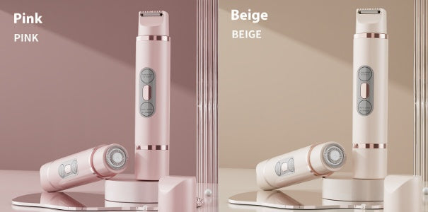 Dual-Head Electric Shaver Painless Women's Epilator Bikini Hair Removal Device Automatic Hair Trimmer Underarm Facial Lips Leg - Noman Store LLC