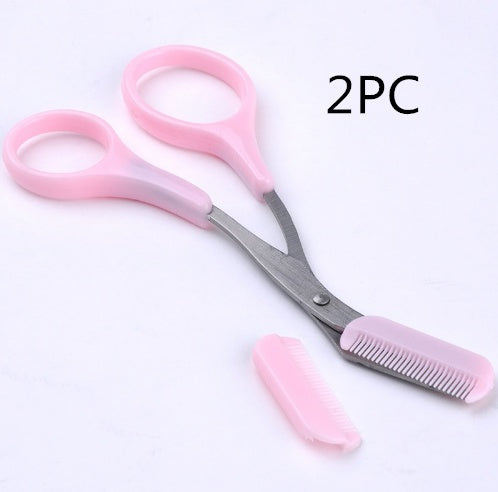 Beauty tools eyebrow scissors with eyebrow comb - NOMAN STORE LLC