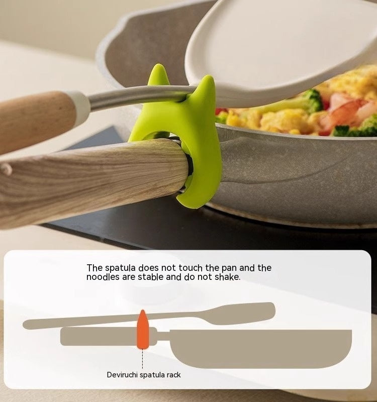 Multifunctional Spatula Holder Silicone Anti-overflow Spoon Holder Cooking Pot Anti-scalding Clip Kitchen Gadgets - NOMAN STORE LLC