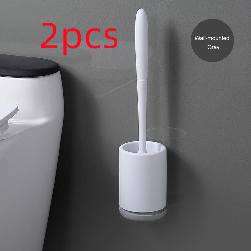 Non-stick Hair Soft Plastic Brush Head Toilet - NOMAN STORE LLC