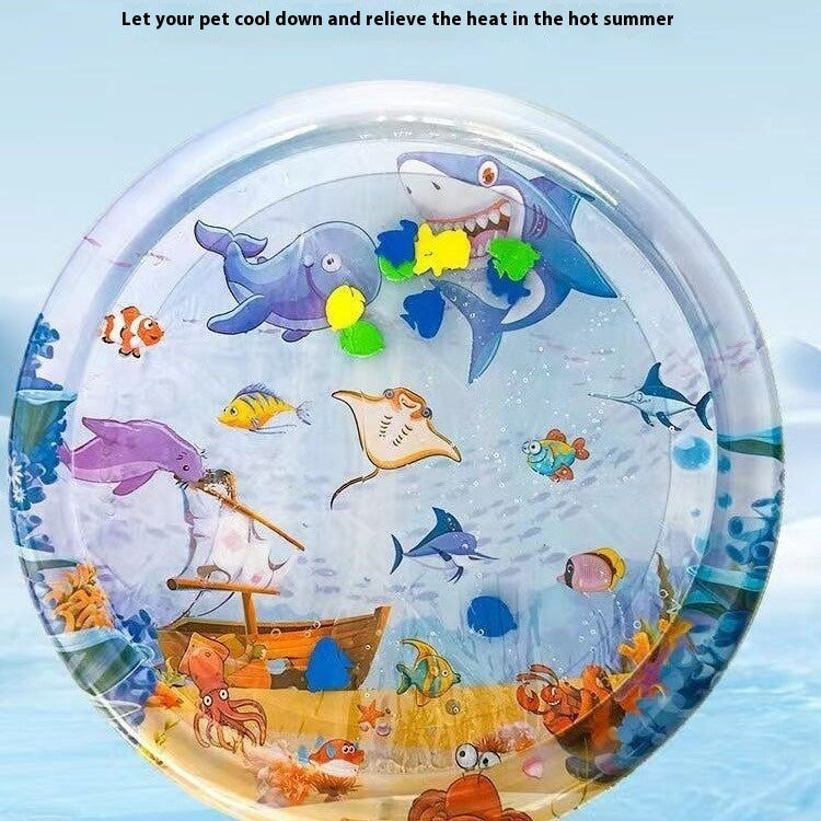 Summer Cooling Pet Water Bed Cushion Ice Pad Dog Sleeping Square Mat For Puppy Dogs Cats Pet Kennel Cool Cold - NOMAN STORE LLC