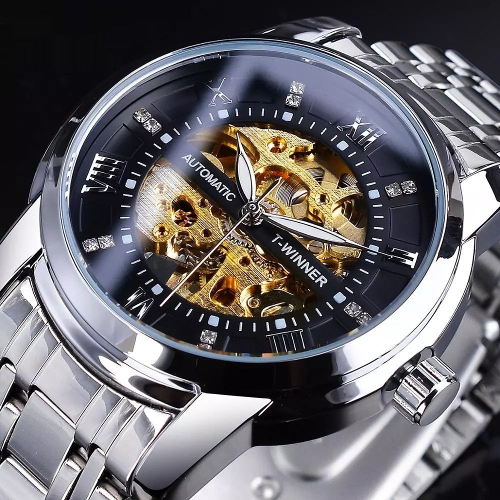 Men's Fashion Hollowed-out Waterproof Mechanical Watch - NOMAN STORE LLC