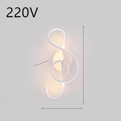 led wall lamp nordic minimalist bedroom bedside lamp - NOMAN STORE LLC