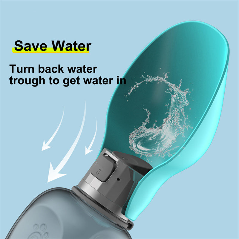 800ml Dogs Water Bottle Portable High Capacity Leakproof Pet Foldable Drinking Bowl Golden Retriever Outdoor Walking Supplies Pet Products - NOMAN STORE LLC