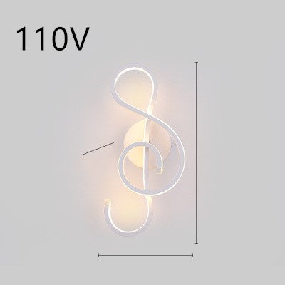 led wall lamp nordic minimalist bedroom bedside lamp - NOMAN STORE LLC