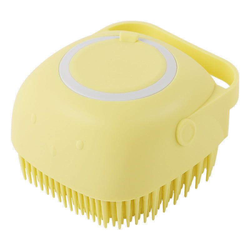 Silicone Dog Bath Massage Gloves Brush Pet Cat Bathroom Cleaning Tool Comb Brush For Dog Can Pour Shampoo Dog Grooming Supplies - NOMAN STORE LLC