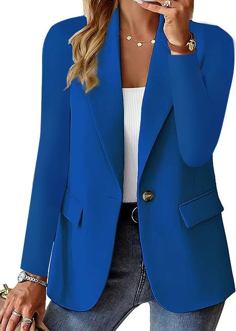 Ins Lapel Button Jacket Fashion Commuter Casual Suit Jacket Women's Long-sleeved Tops Outwear Clothing - NOMAN STORE LLC