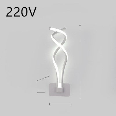 led wall lamp nordic minimalist bedroom bedside lamp - NOMAN STORE LLC