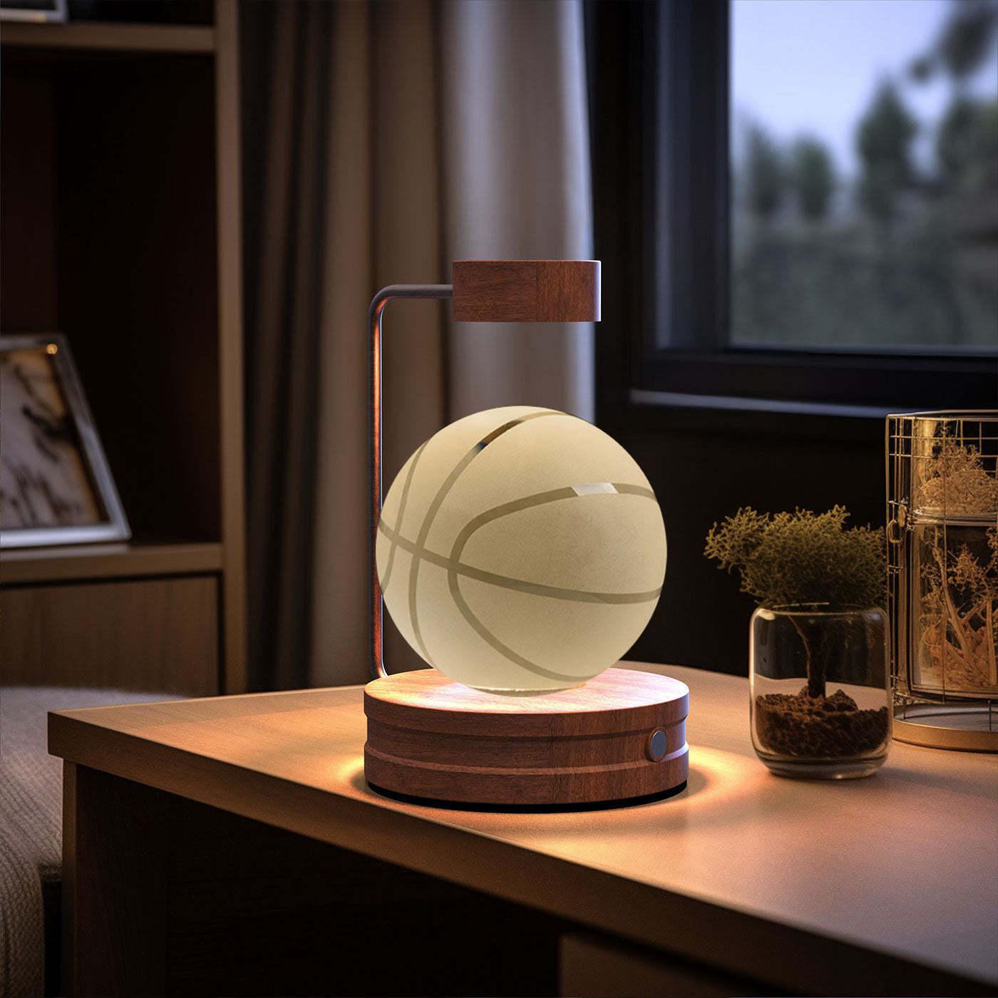 Crystal Ball Cosmic Dinosaur Indoor Night Light USB Power Warm Bedside Light Birthday Gift Night Lamp - NOMAN STORE LLC