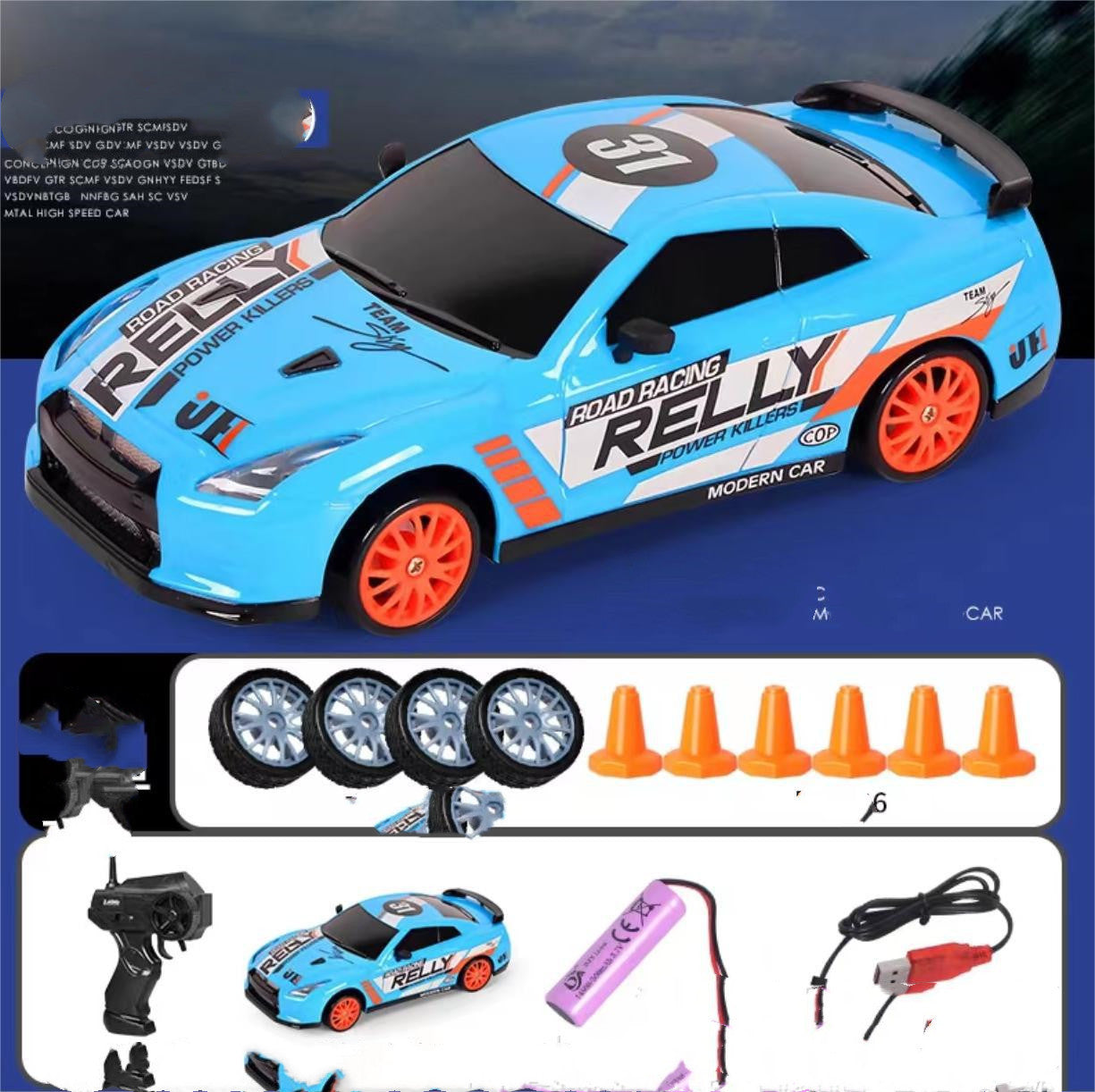 Car 4WD RC Drift Car Toy Remote Control GTR Model AE86 Vehicle Car RC Racing Car Toy For Children Christmas Gifts - NOMAN STORE LLC