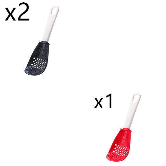 Multifunctional Slotted Spoon Grinding Cooking Spoon Mashed Auxiliary Food Ginger Garlic Spoon Press Potatoe Stir-frying Spatula Kitchen Gadget - NOMAN STORE LLC