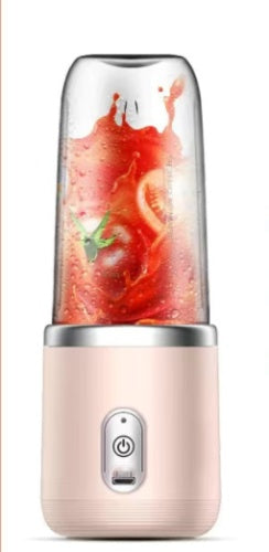 6blade Portable Blender Mini Juicer Cup Extractor Smoothie USB Charging Fruit Squeezer Blender Food Mixer Ice Crusher Portable Juicer Machine - NOMAN STORE LLC