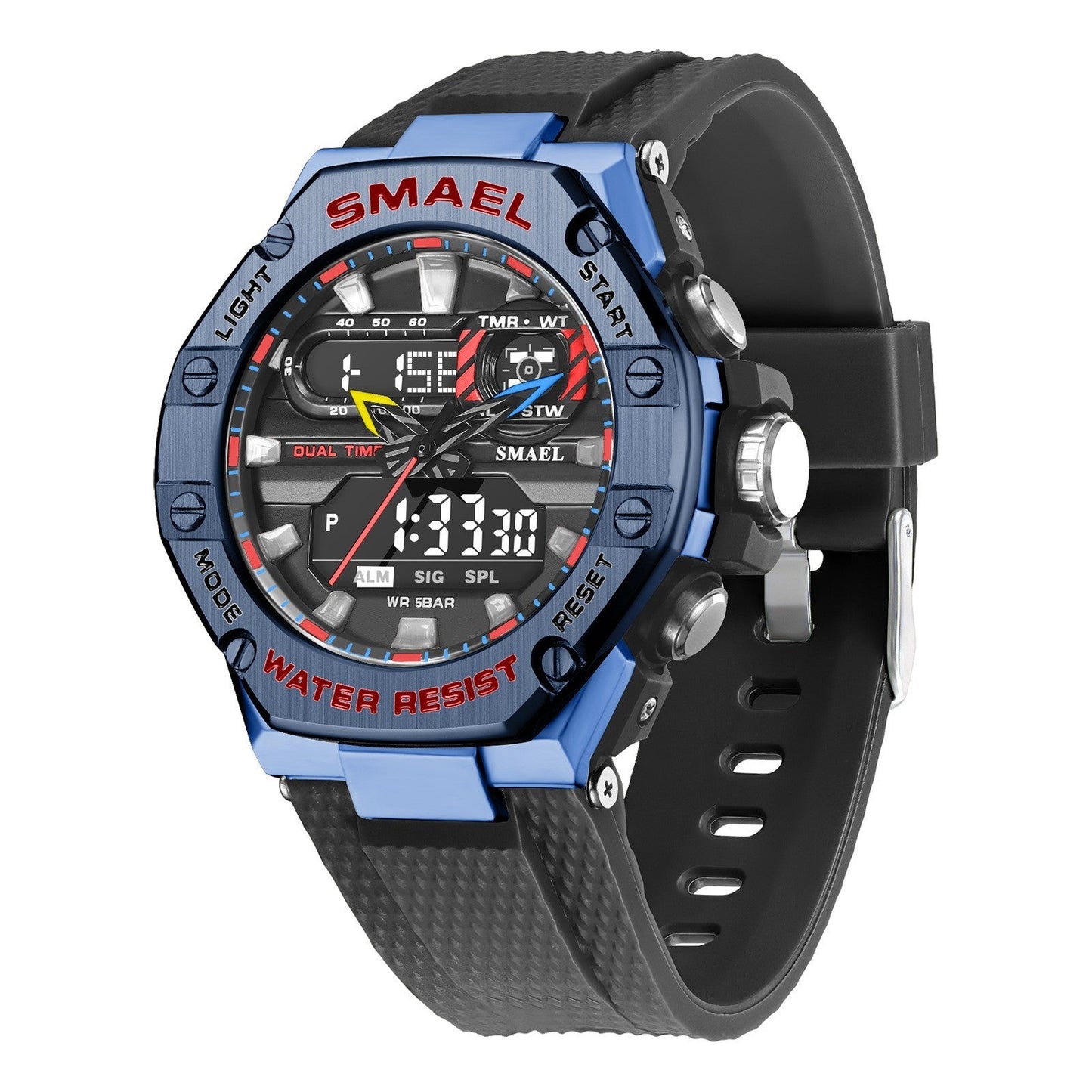 Digital Alloy Electronic Watch Men - NOMAN STORE LLC