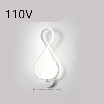 led wall lamp nordic minimalist bedroom bedside lamp - NOMAN STORE LLC