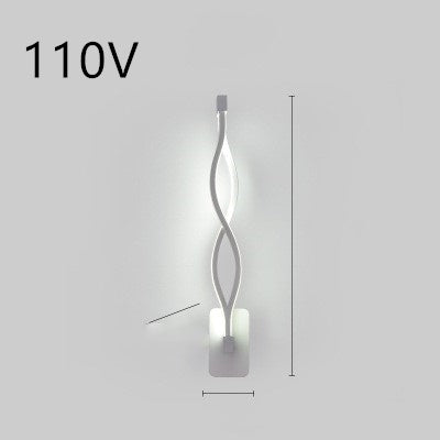 led wall lamp nordic minimalist bedroom bedside lamp - NOMAN STORE LLC