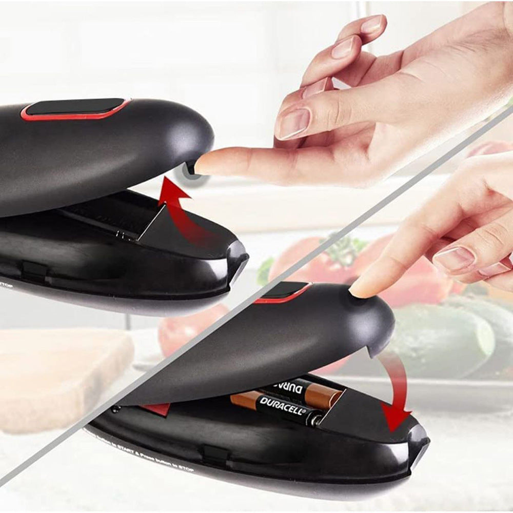 Electric Can Opener Automatic Jar Bottle Can Machine One Touch Portable Kitchen Hand Free Opening Opener Tool Gadgets - NOMAN STORE LLC