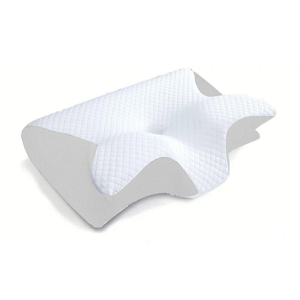 Memory Foam Cervical Pillow, 2 In 1 Ergonomic Contour Orthopedic Pillow For Neck Pain, Contoured Support Pillows,Neck Pillow - NOMAN STORE LLC