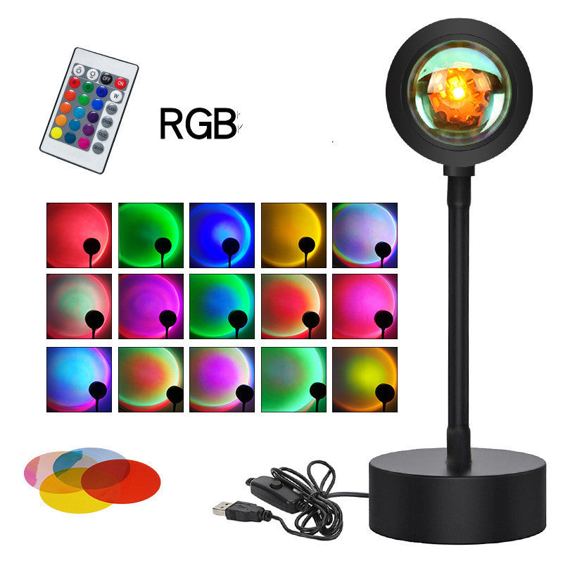 Sunset Projection Lamp Sunset Projector Night Light Wall Decoration Lighting - NOMAN STORE LLC