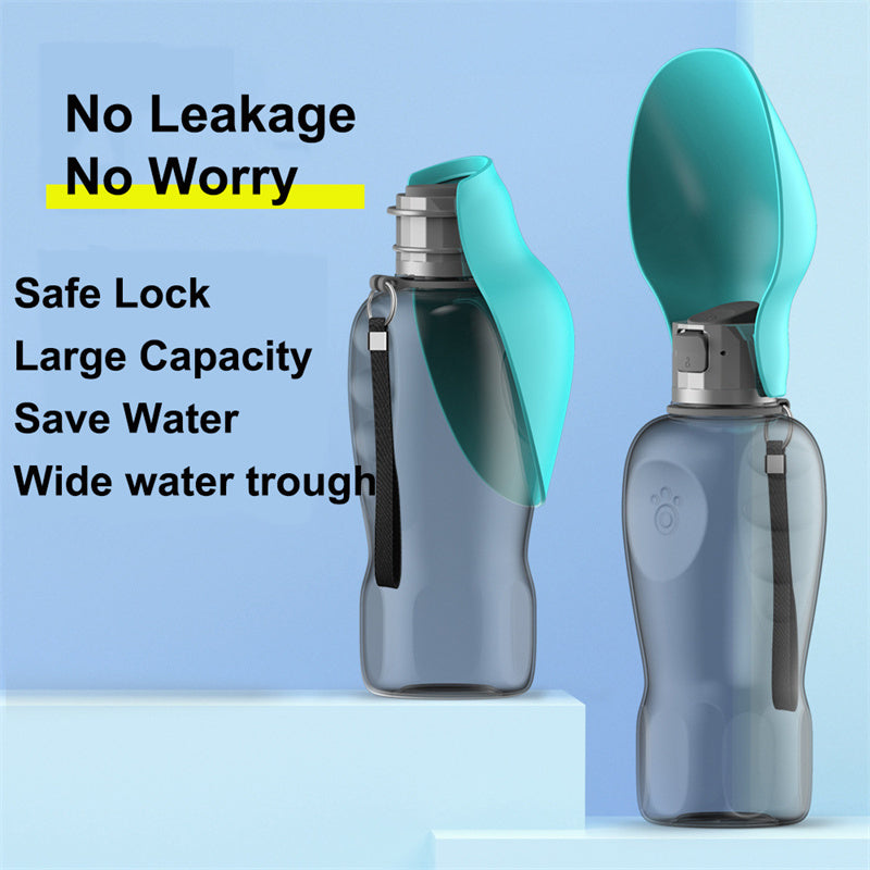 800ml Dogs Water Bottle Portable High Capacity Leakproof Pet Foldable Drinking Bowl Golden Retriever Outdoor Walking Supplies Pet Products - NOMAN STORE LLC