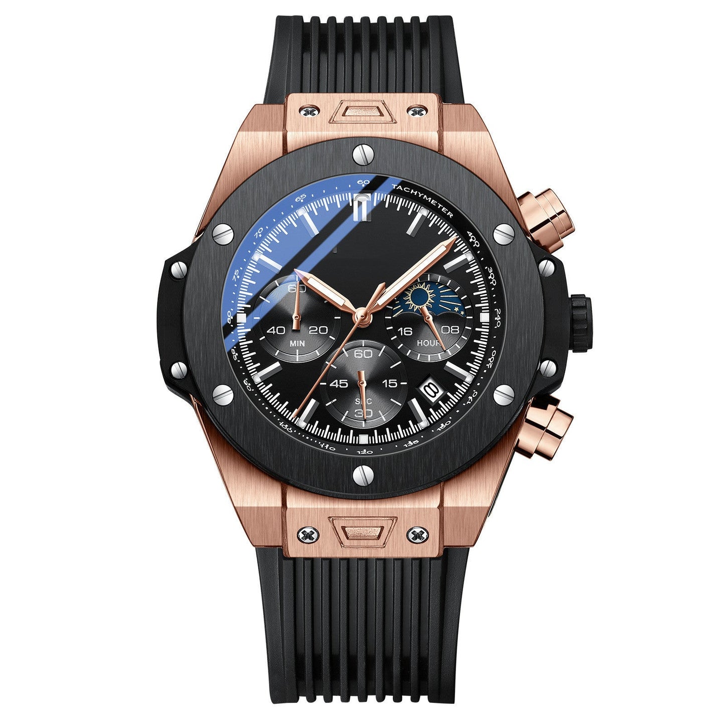 Men's Silicone Strap Quartz Watch - NOMAN STORE LLC