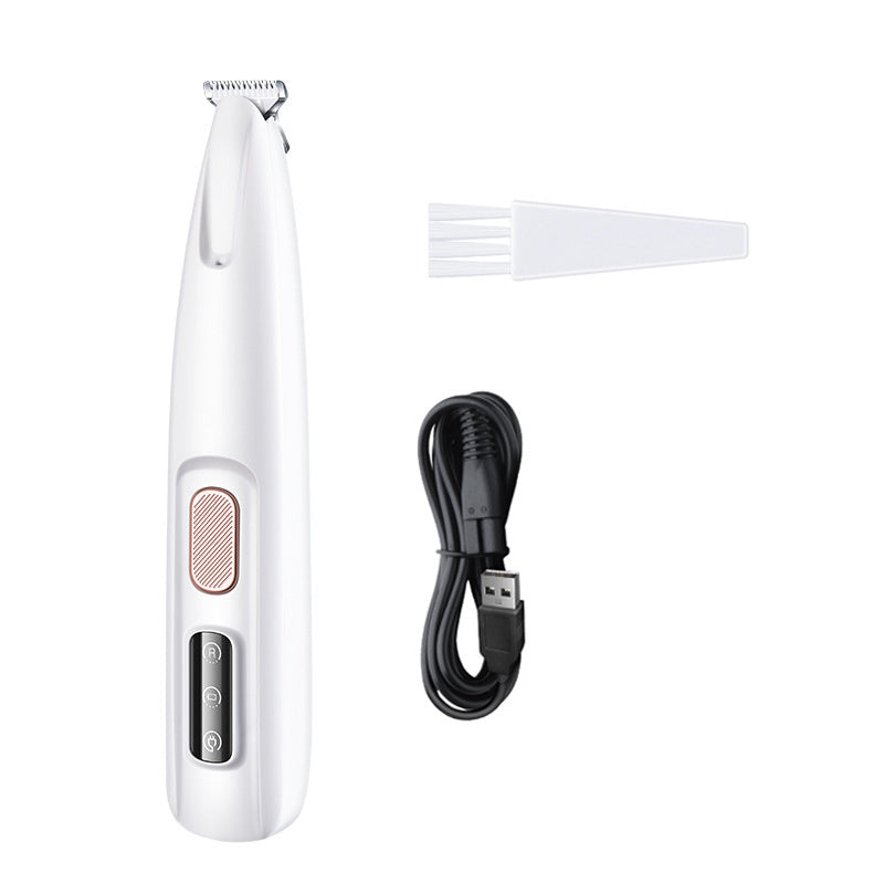 Pets Dog Paw Trimmer With LED Light Fully Waterproof Pet Hair Trimmer With LED Display Dog Clippers For Grooming Widen Blade - NOMAN STORE LLC