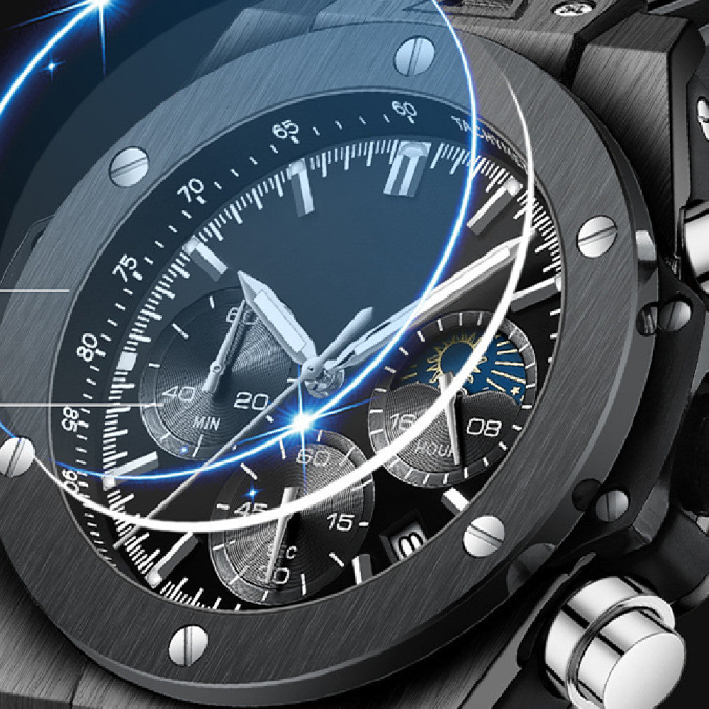 Men's Silicone Strap Quartz Watch - NOMAN STORE LLC