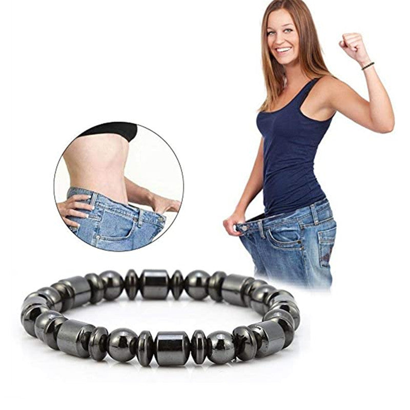 Weight Loss Magnet Bracelets For Women Men Pentagram Stone Magnetic Therapy Bracelets Pain Relief Slimming Health Jewelry - NOMAN STORE LLC