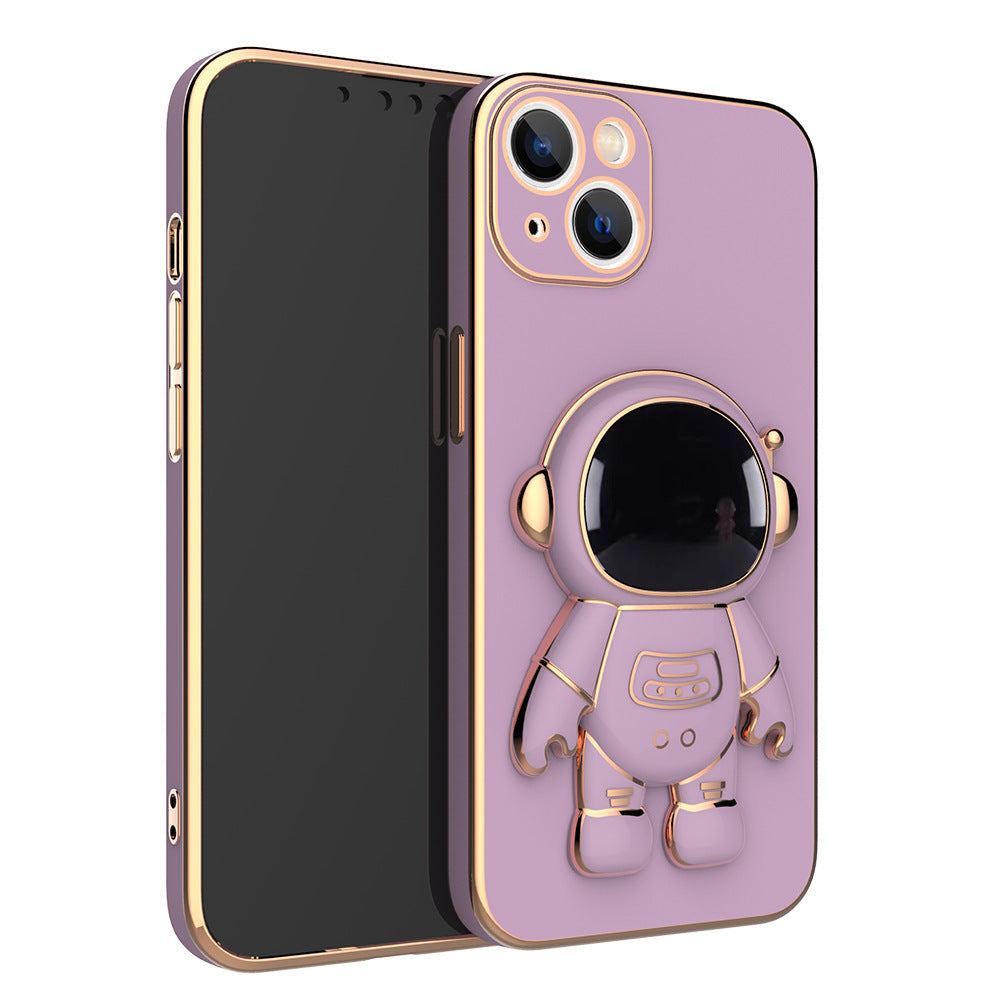Self-contained Lens Film Mobile Phone Case Electroplating Bracket Protective Cover - NOMAN STORE LLC