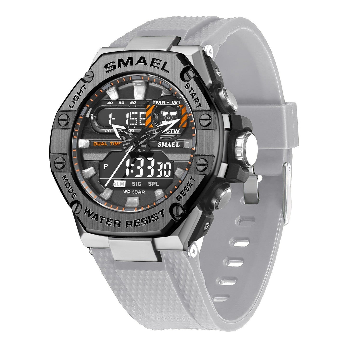 Digital Alloy Electronic Watch Men - NOMAN STORE LLC