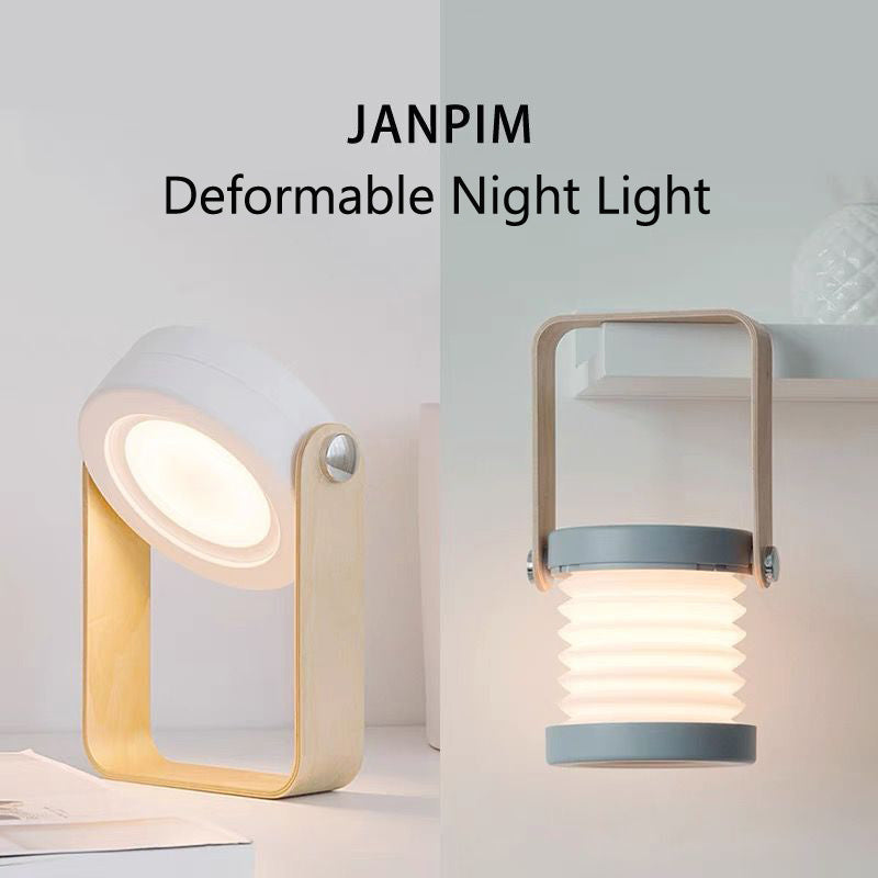 Foldable Touch Dimmable Reading LED Night Light Portable Lantern Lamp USB Rechargeable For Home Decor - NOMAN STORE LLC