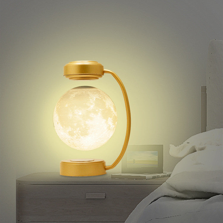 3D LED Moon Night Light Wireless Magnetic Levitating Rotating Floating Ball Lamp For School Office Bookshop Home Decoration - NOMAN STORE LLC