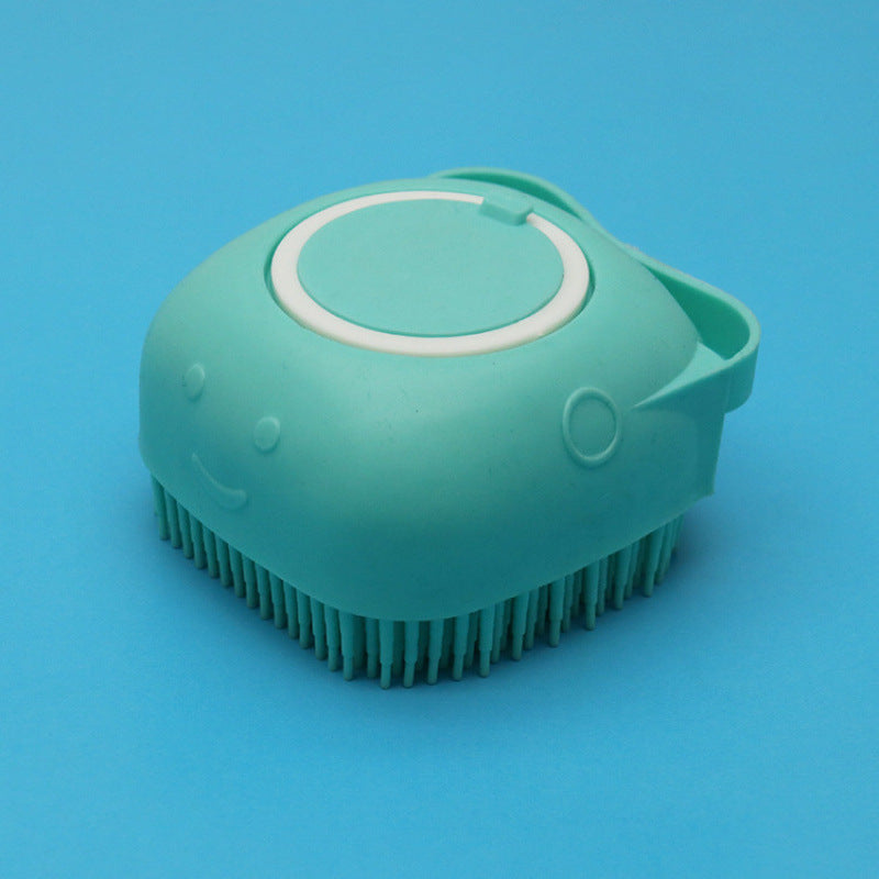 Silicone Dog Bath Massage Gloves Brush Pet Cat Bathroom Cleaning Tool Comb Brush For Dog Can Pour Shampoo Dog Grooming Supplies - NOMAN STORE LLC