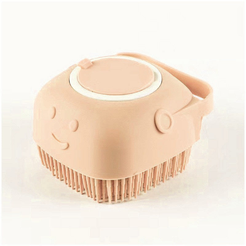 Silicone Dog Bath Massage Gloves Brush Pet Cat Bathroom Cleaning Tool Comb Brush For Dog Can Pour Shampoo Dog Grooming Supplies - NOMAN STORE LLC