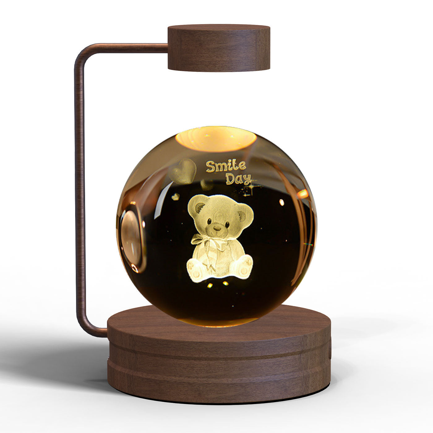 Crystal Ball Cosmic Dinosaur Indoor Night Light USB Power Warm Bedside Light Birthday Gift Night Lamp - NOMAN STORE LLC