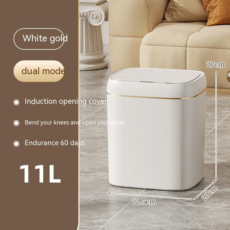 Smart Trash Can With Lid For Bedroom And Living Room Kitchen Storage Box Trash Can Induction Small Car Box Automatic Smart Dustbin Smart Trash Bin - NOMAN STORE LLC