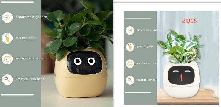 Smart Planter Endless Fun Over 49 Rich Expressions 7 Smart Sensors And AI Chips Make Raising Plants Easy And Fun - NOMAN STORE LLC