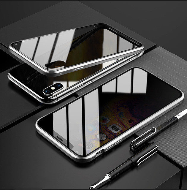 Phone Case Anti-peep Magnetic Protective Shell Magnetic Privacy Glass Case For Phone - NOMAN STORE LLC
