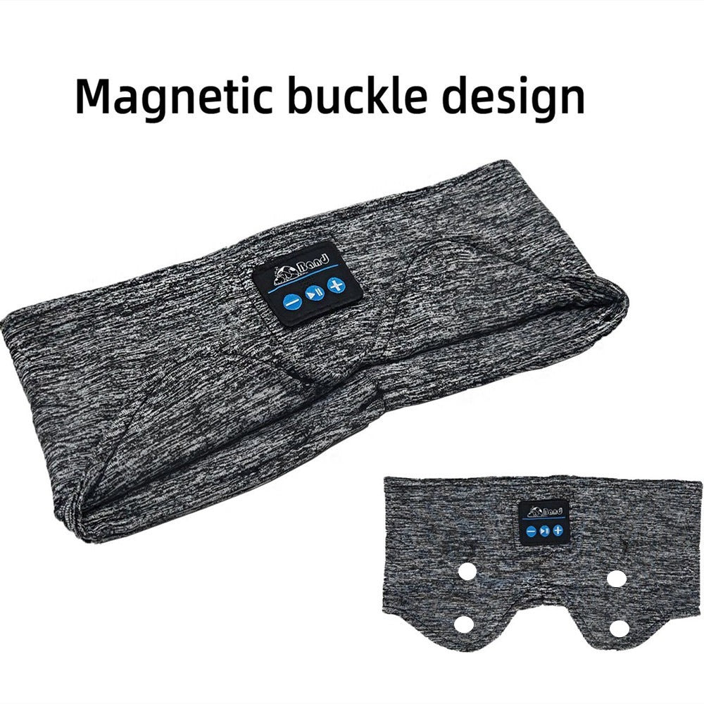 Headscarf Eye Mask Dual-use Music Headset Bluetooth Hair Band Sleeping - NOMAN STORE LLC