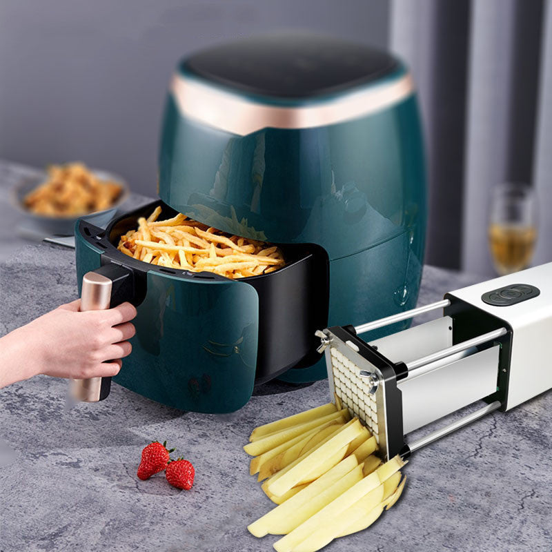 Kitchen Gadget Electric French Fry Cutter With Blades Stainless Steel Vegetable Potato Carrot For Commercial Household - NOMAN STORE LLC