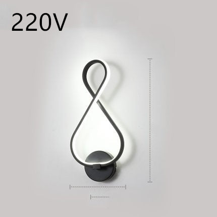 led wall lamp nordic minimalist bedroom bedside lamp - NOMAN STORE LLC